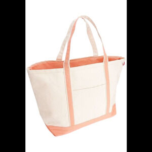 Shorebags Large Canvas Boat Tote Coral